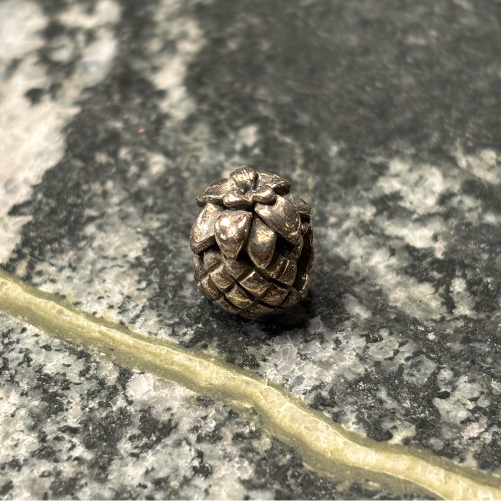 Authentic & Retired Pandora Moments Silver Pineapple Charm 925